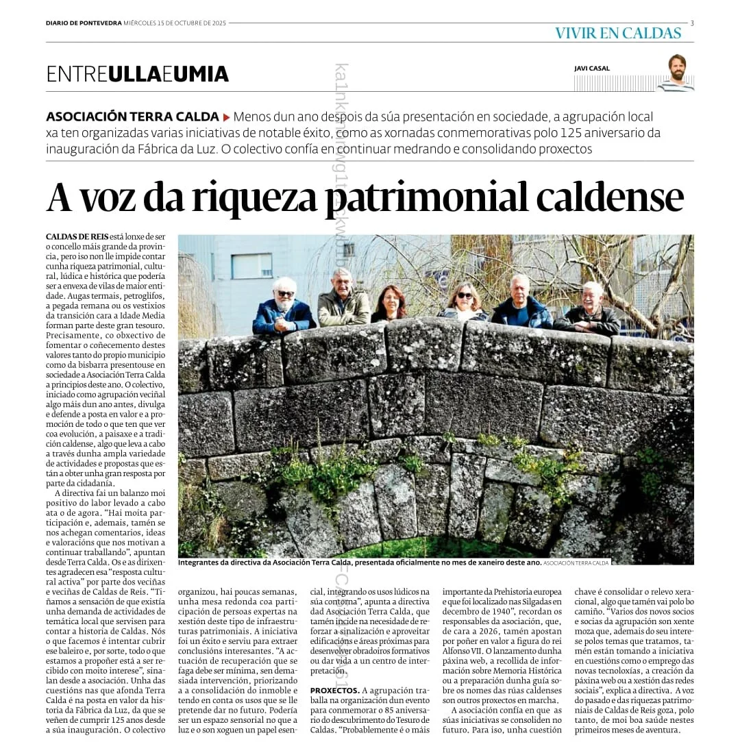 Novas de prensa sobre a Asociación Terra Calda